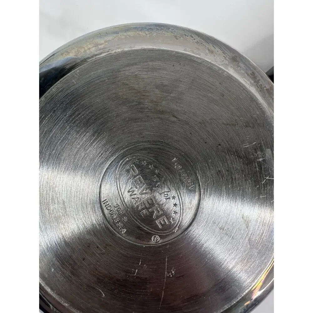 REVERE WARE 1 Quart Sauce Pan Clad Bottom NO LID